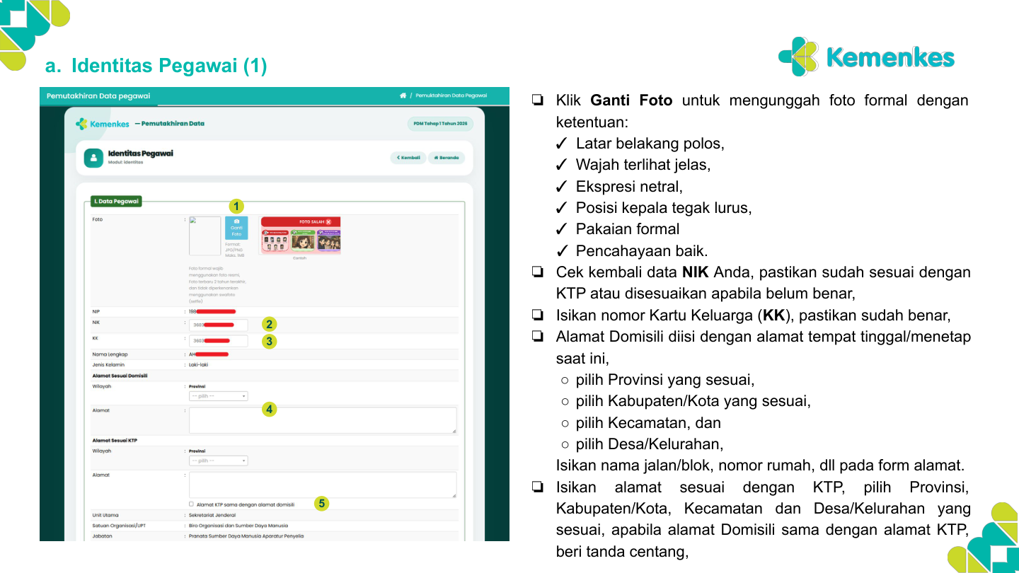 Form Identitas Pegawai — Bagian 1
